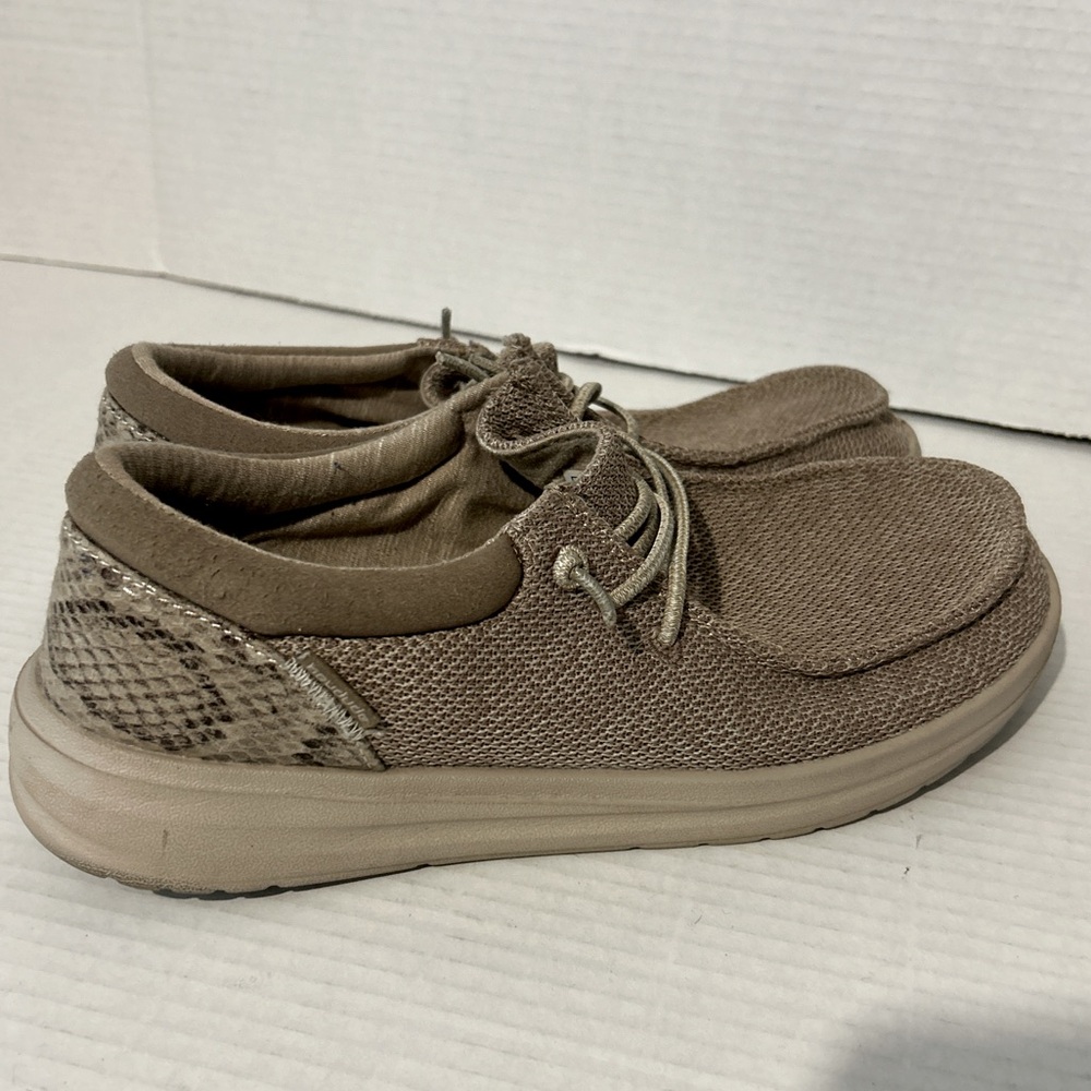HEYDUDES Casual Tan Rose Dust Slip-On Shoes